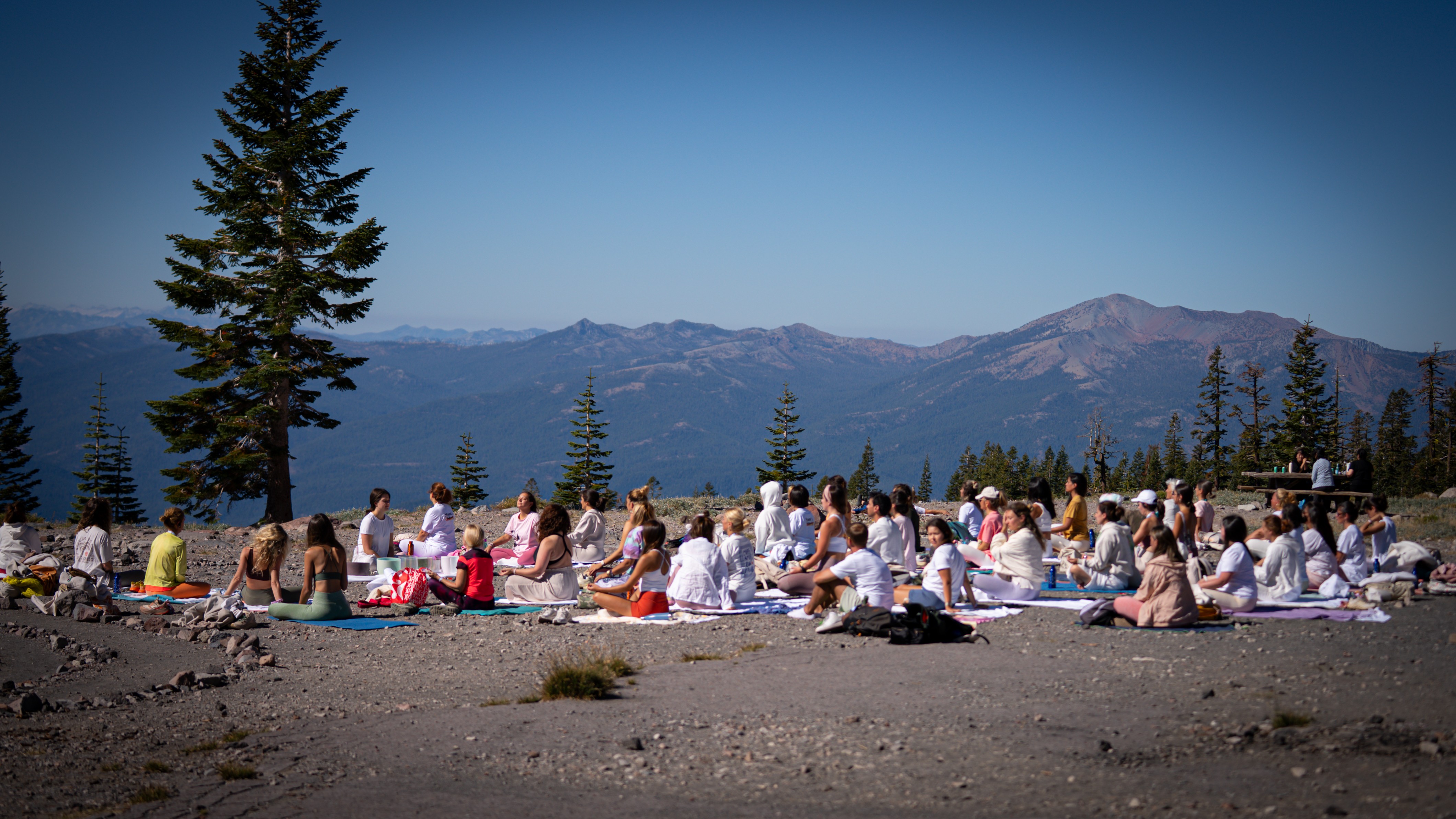 Meditação na montanha